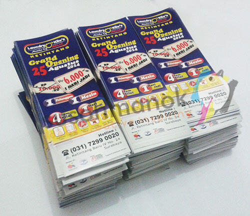Cetak Brosur Jogja Full Color 1 muka mulai 165ribu/rim