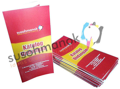 Cetak Brosur Jogja Full Color 1 muka mulai 165ribu/rim