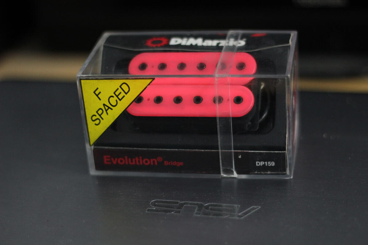 Jual Pickup Humbucker Dimarzio Evolution (Bridge) DP159 F-Spaced Pink With Box