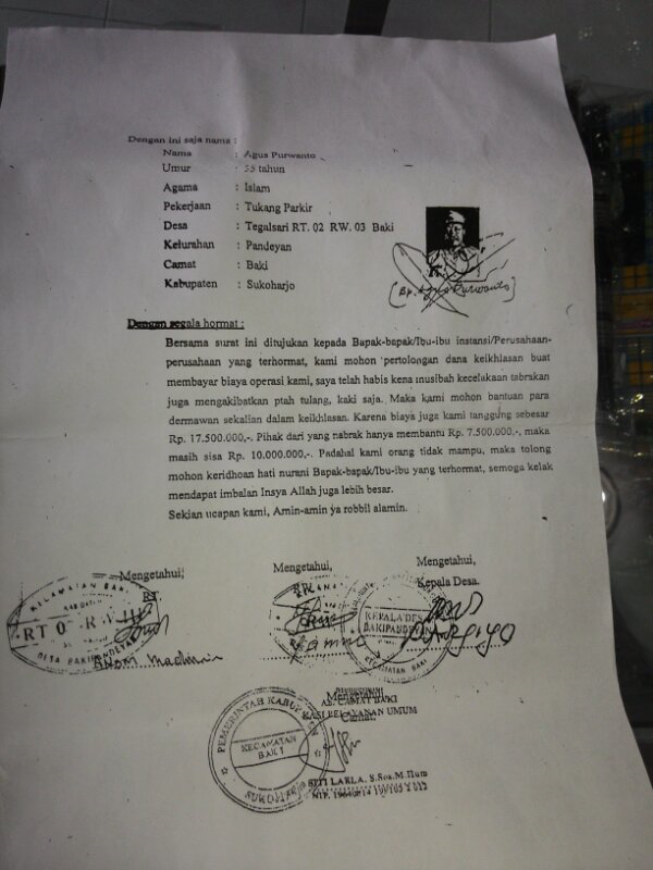 AGAN DISOLO ANE MINTA BANTUANNYA BUAT BAPAK INI