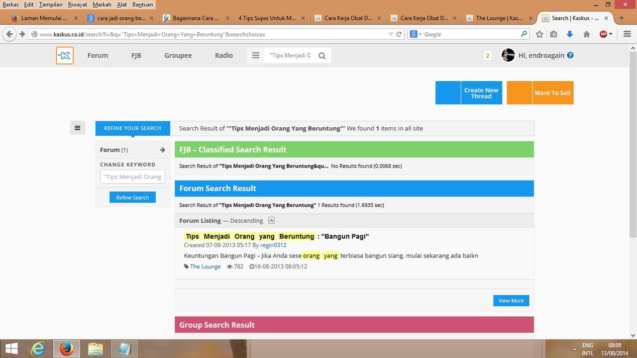 &quot;Tips Menjadi Orang Yang Beruntung&quot;
