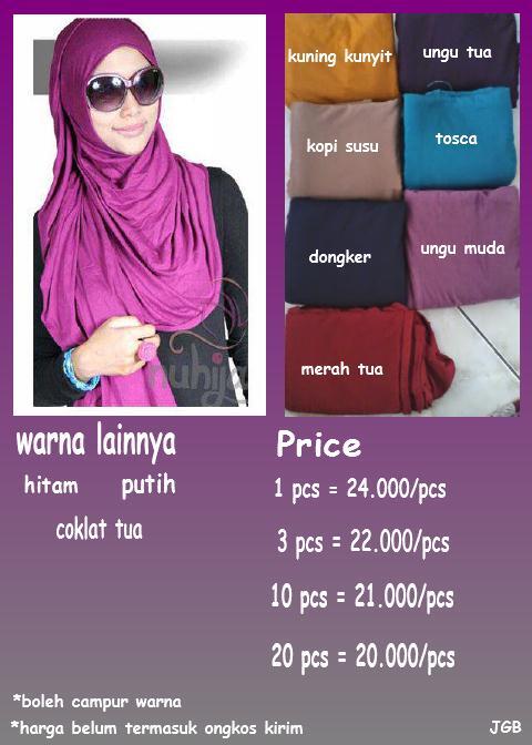 HARGA TERDAHSYAT PASHMINA SPANDEK RAYON