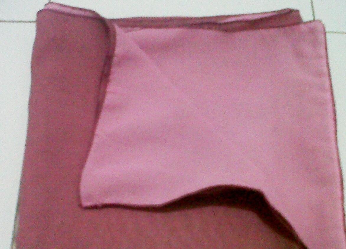 Jilbab Bolak-Balik (dua warna) double hycon