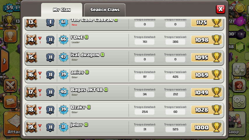 Yang suka main Clash OF Clan Gabung yuk ke Clan ane