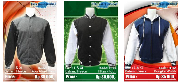 Jual Jaket Baseball Polos Murah Berkualitas
