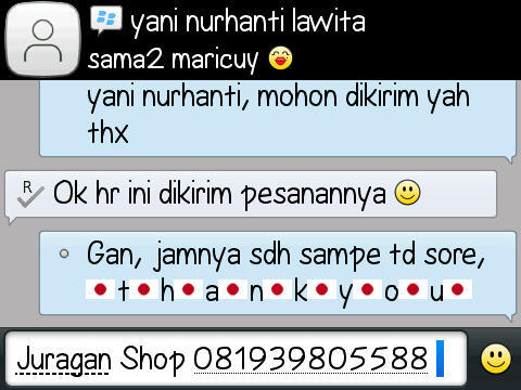 Testimonial Juragan Shop www.juraganshop.com (TAS/DOMPET/ARLOJI/KAOS BRANDED IMPOR)