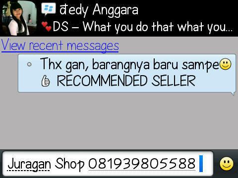 Testimonial Juragan Shop www.juraganshop.com (TAS/DOMPET/ARLOJI/KAOS BRANDED IMPOR)