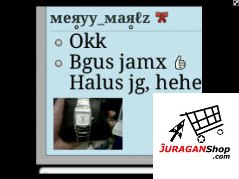 Testimonial Juragan Shop www.juraganshop.com (TAS/DOMPET/ARLOJI/KAOS BRANDED IMPOR)