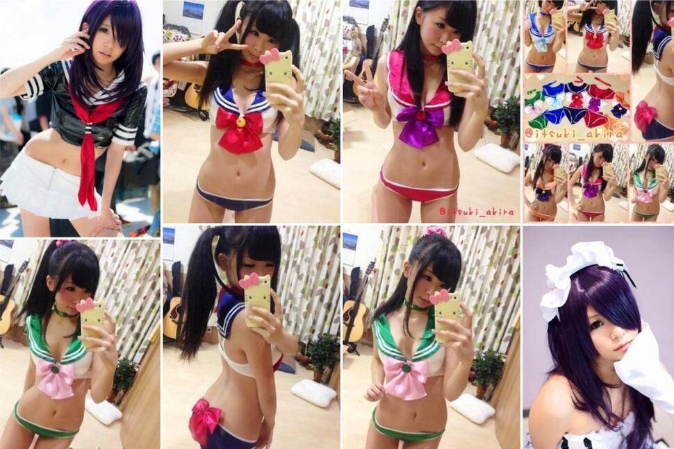 Akira Itsuki Mencoba Lingerie Sailor Moon &#91;Agak BB&#93;