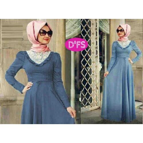 Hijab Denim Elegant (Dark)