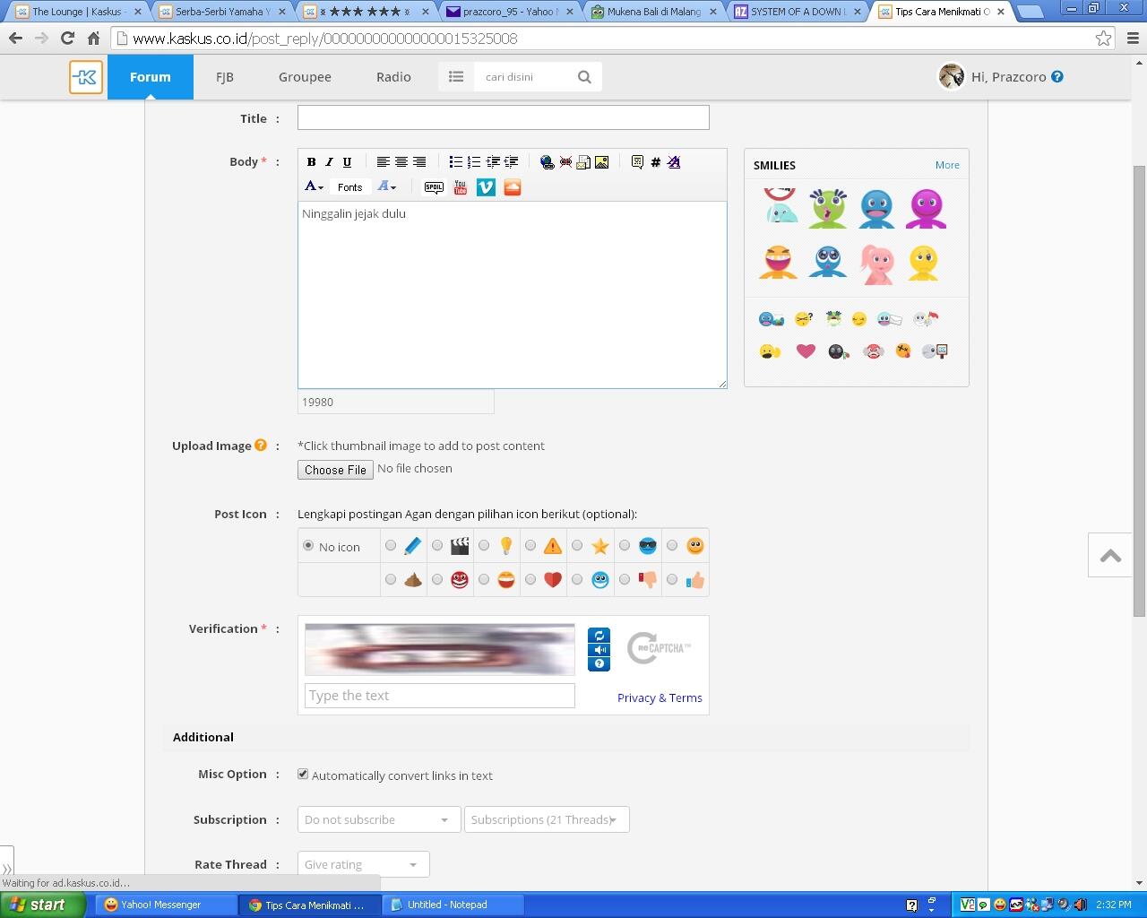 (Share) Pernah nemu CAPTCHA kek gini kagak? Share CAPTCHA mu di mari