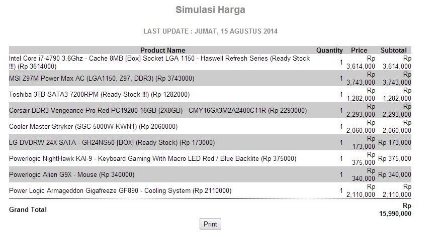i7 4790 haswell, z97 Mpower , Corsair 16gb dll