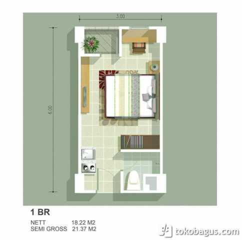 Apartemen Greenbay Studio