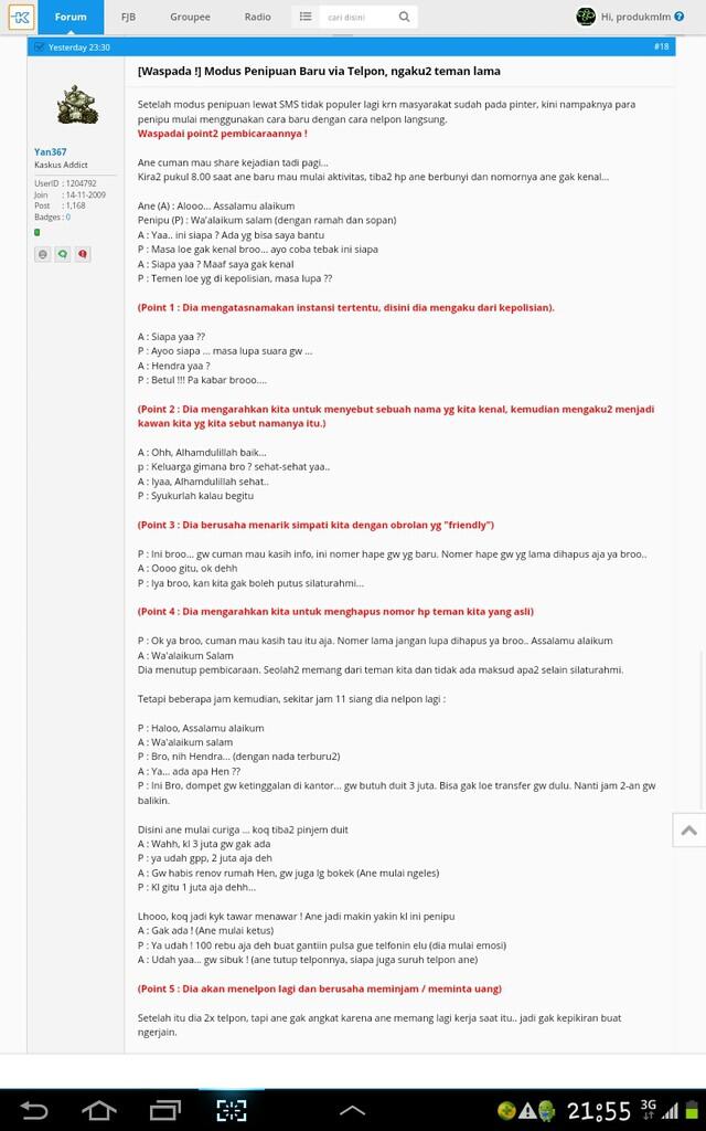 Ini lah thread fenomenal bulan agustus 2014. Di jamin bingung...