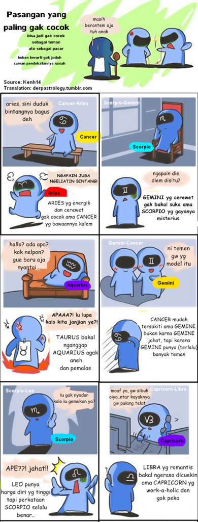 KOMIK KARAKTER SESEORANG BEDASARKAN ZODIAC &#91;PICT+&#93;