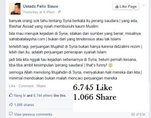 Ustadz Felix Siauw & Angelina Jolie 1 Hati 2 Rasa, Gimana menurut Agan ?