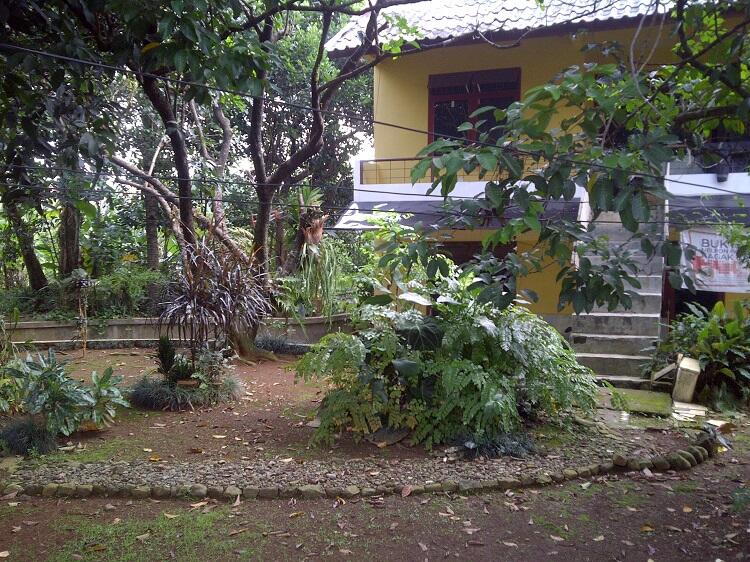 Rumah Asri Dengan Halaman Luas Dan Pepohonan Rindang