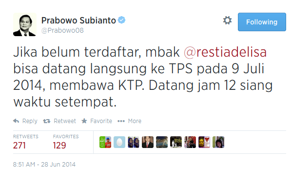 &#91;Bukan ILK&#93; Pengacara Tak Berkutik Soal Twit Prabowo 'Halalkan' DPKTb