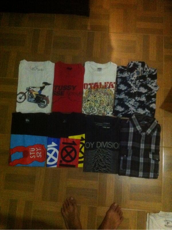 WTS> STUSSY/10 DEEP/DEUS EX MACHINA/TOTALFAT/JOY DIVISION TEES