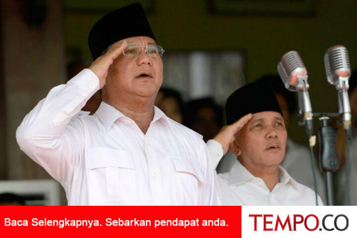 Prabowo: Kecurangan Pilpres Catatan Buruk Sejarah 