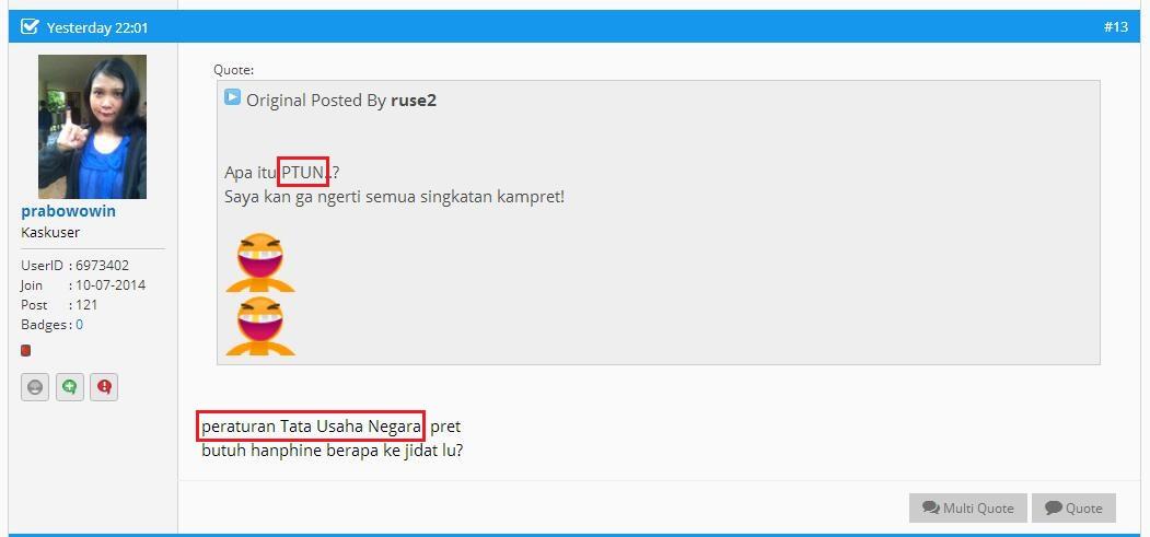 Ditemukan bacang di PTUN (thread calon HT nih) 