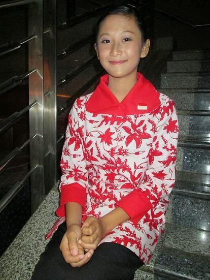 Laras Whisanty - penyanyi cilik yang tampil di istana negara saat HUT RI ke-69