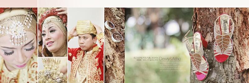 Hasil editan album wedding