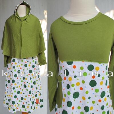 Gamis Anak Polkadot-Sakura-Seruni-Rose