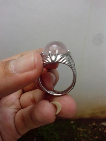 Cincin Batu Lavender,Rose Quartz, Amethyst Clean