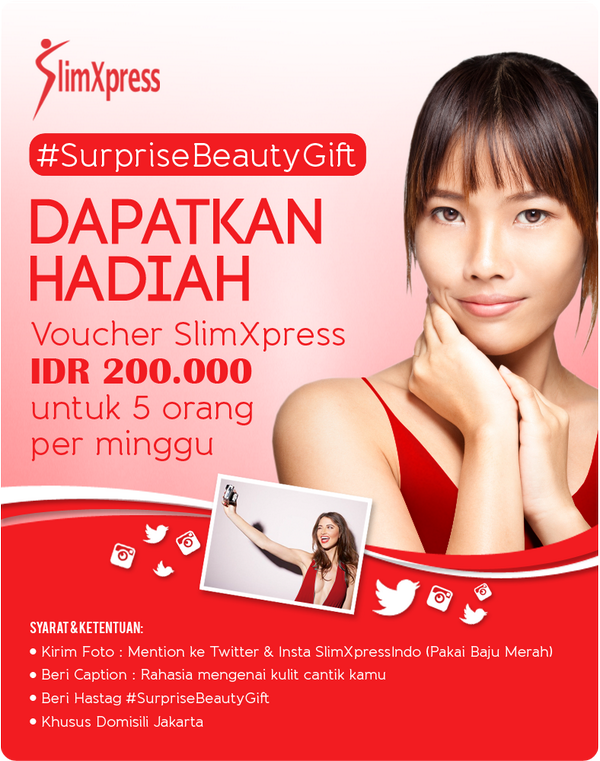 [QUIZ] SlimXpress berhadiah voucher untuk perawatan, yang mau cantik masuk.