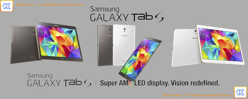&#91;Official Lounge&#93; Samsung Galaxy Tab S 8.4 & 10.5 Super Amoled. Vision Redefined