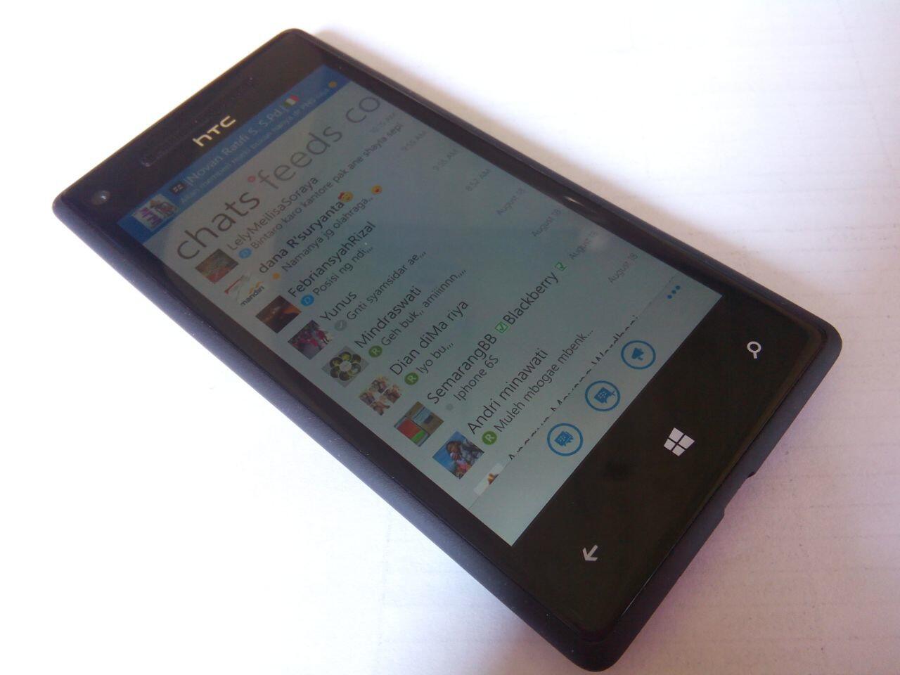 HTC 8x Windows 8.1 BBM Ready Semarang (pesaing Lumia 920)