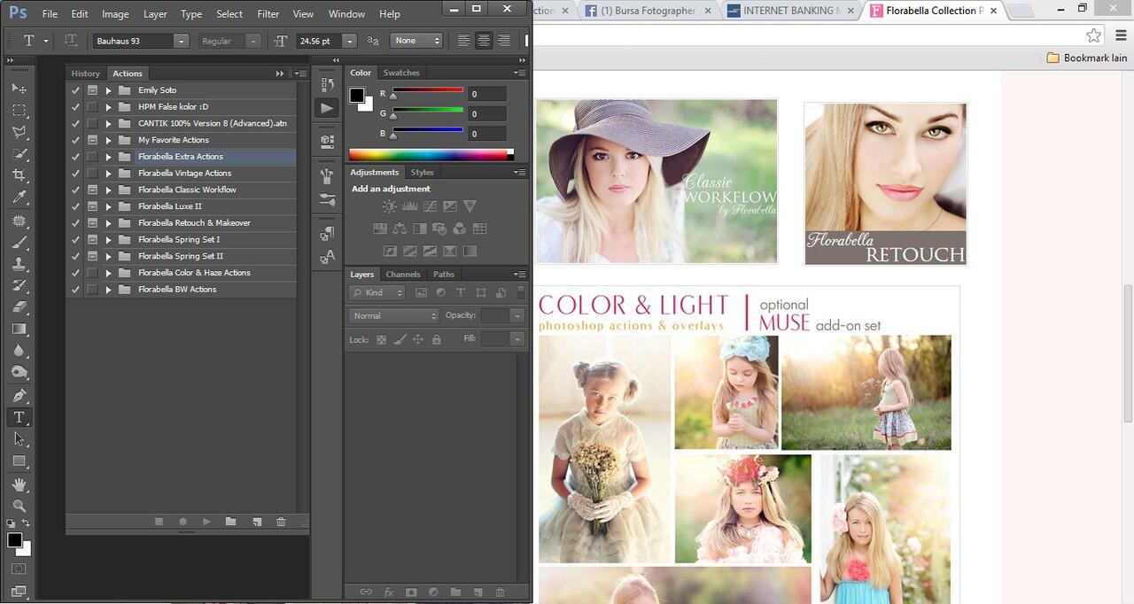 Action Photoshop Florabella & Emily Soto