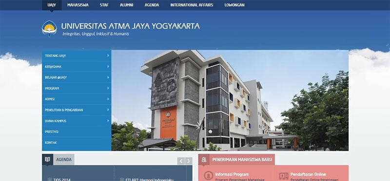 10 Tampilan Website Universitas Yang Oke di Indonesia