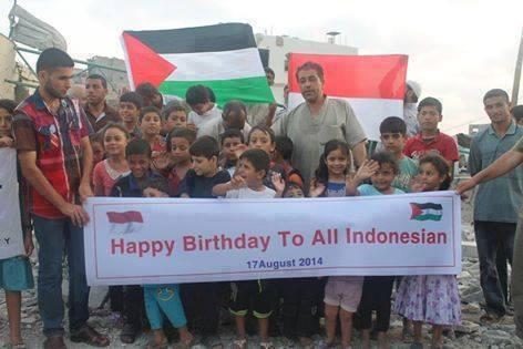 Ucapan Dirgahayu Republik Indonesia Dari Palestina