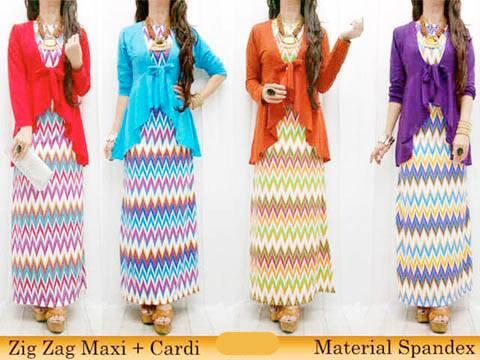 Zig Zag maxi + cardi
