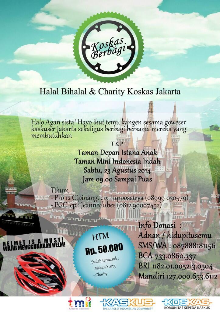 &#91;INVITE&#93; Halal Bihalal dan Charity Koskas Jakarta 2014