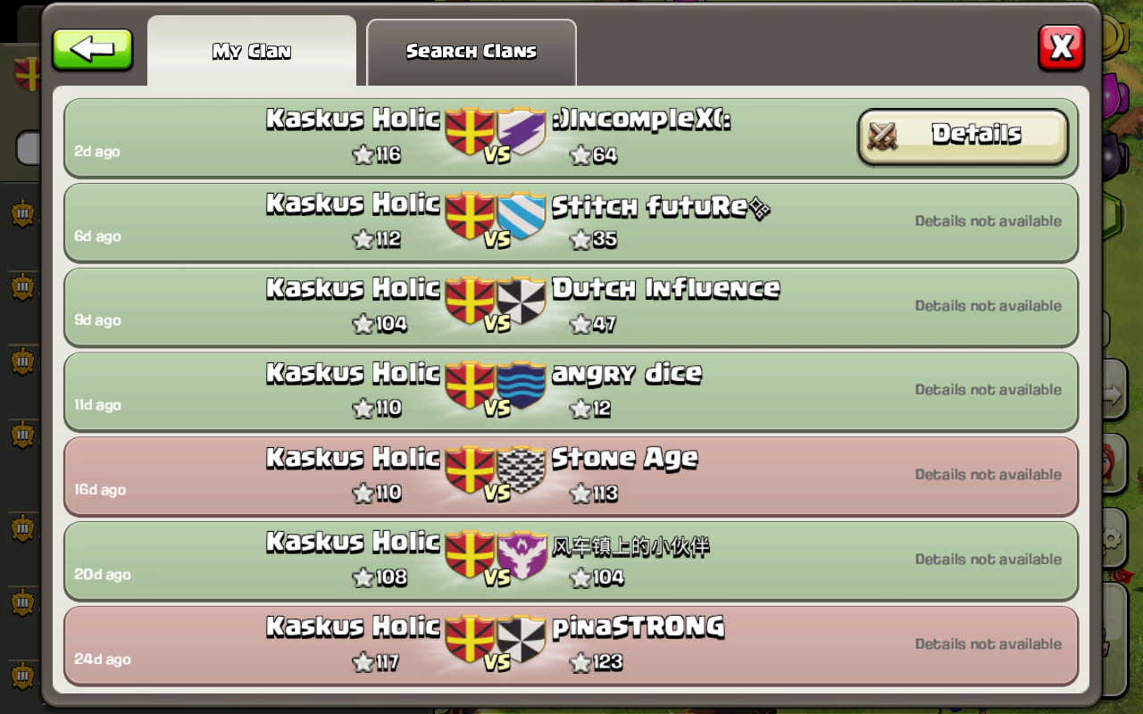 &#91;CLASH OF CLANS&#93; OFFICIAL CLANS : KASKUS HOLIC