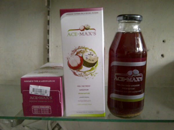 Harga Ace Maxs Jus Kulit Manggis dan Daun Sirsak 100% Asli 99% Murah