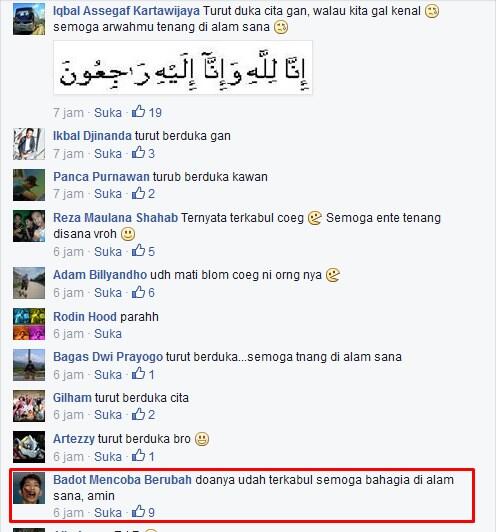 Berdoa Di Facebook,Orang Ini Meninggal &#91;coba kita renungkan sejenak&#93;