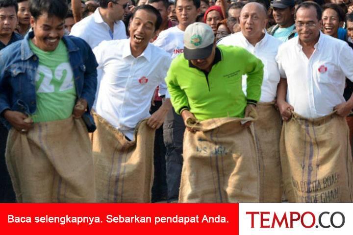 Jokowi: Kalah Balap Karung, Saya Tidak Menggugat