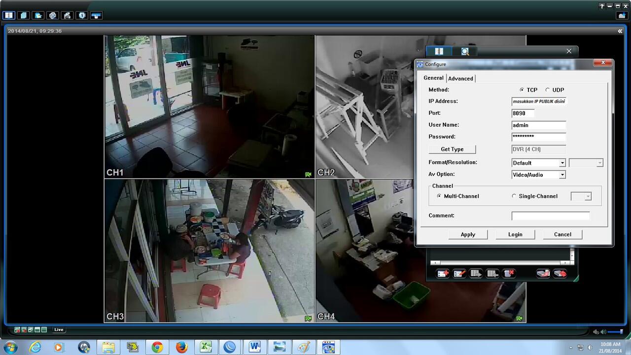 &#91;SHARE&#93; Setting CCTV online dengan firstmedia / fastner tanpa DDNS