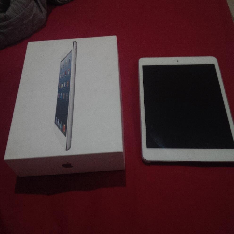 Ipad mini selular 16gb white mulus