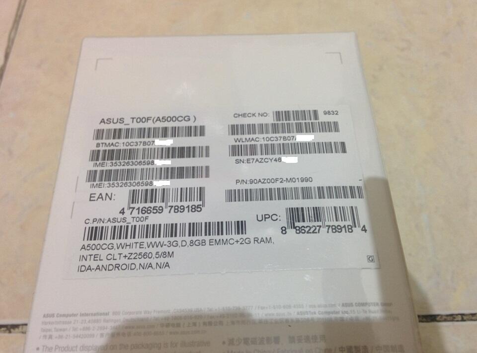 Asus Zenfone 5 - Warna Putih - 2 GB RAM / 8 GB ROM - Garansi Metrodata