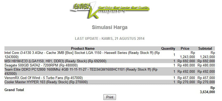 SEPERANGKAT CPU HASWELL MANTAB