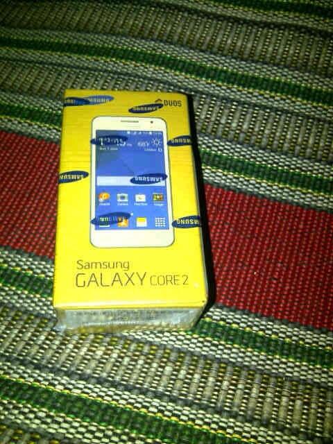 Galaxy core 2 QUADCORE hadiah kantor