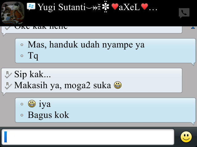 arientha handuk &amp; bordir™ ♥ ♥ ♥ Thread Testimonial ♥ ♥ ♥ Trims utk yg udah ngasih