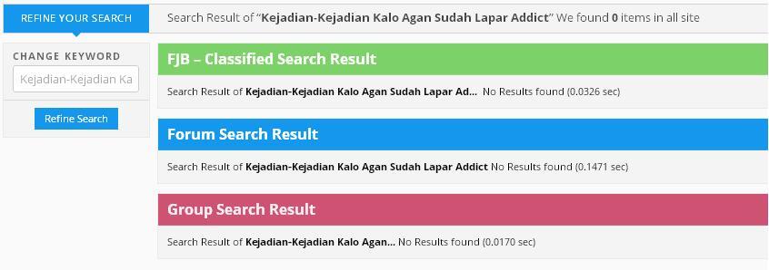 Kejadian-Kejadian Kalo Agan Sudah Lapar Addict