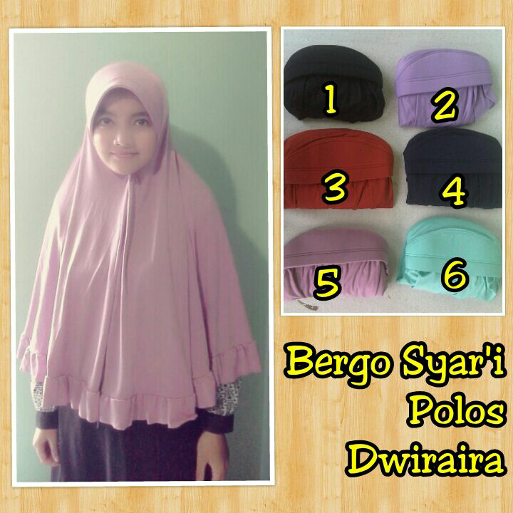 Bergo Syar'i Polos Dwiraira