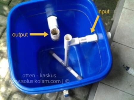 Filter Kolam Tong Biru DIY  KASKUS